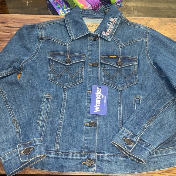 Wrangler denim Texas A&M jacket - Picture 2 of 5